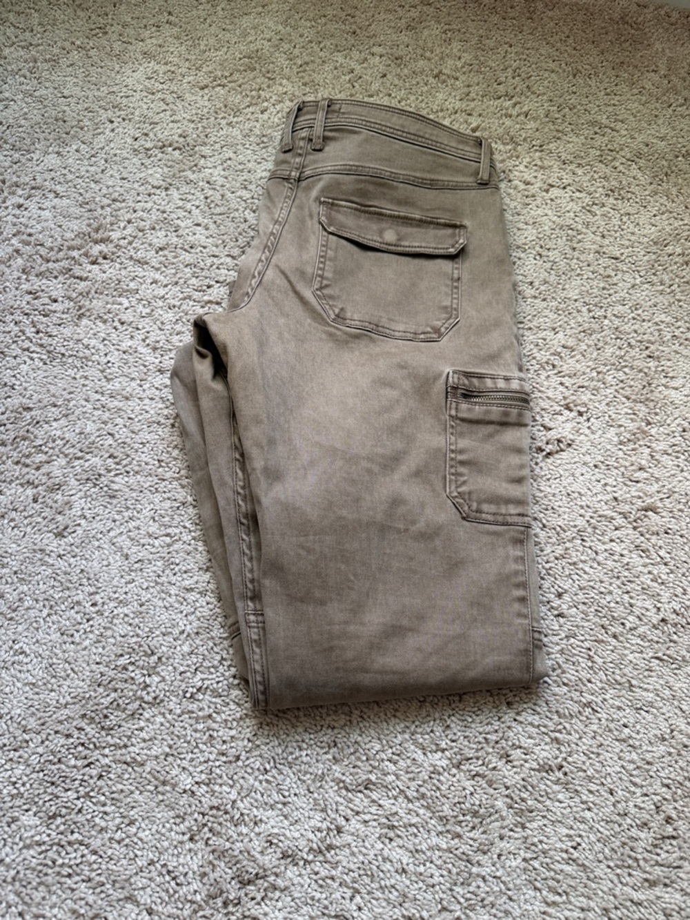 Abercrombie & Fitch Men's Cargo Pants - Olive Brown